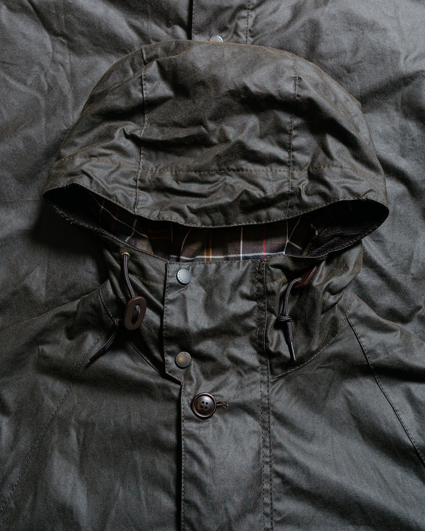 Barbour Solway Trench Waxed Coat Archive Olive