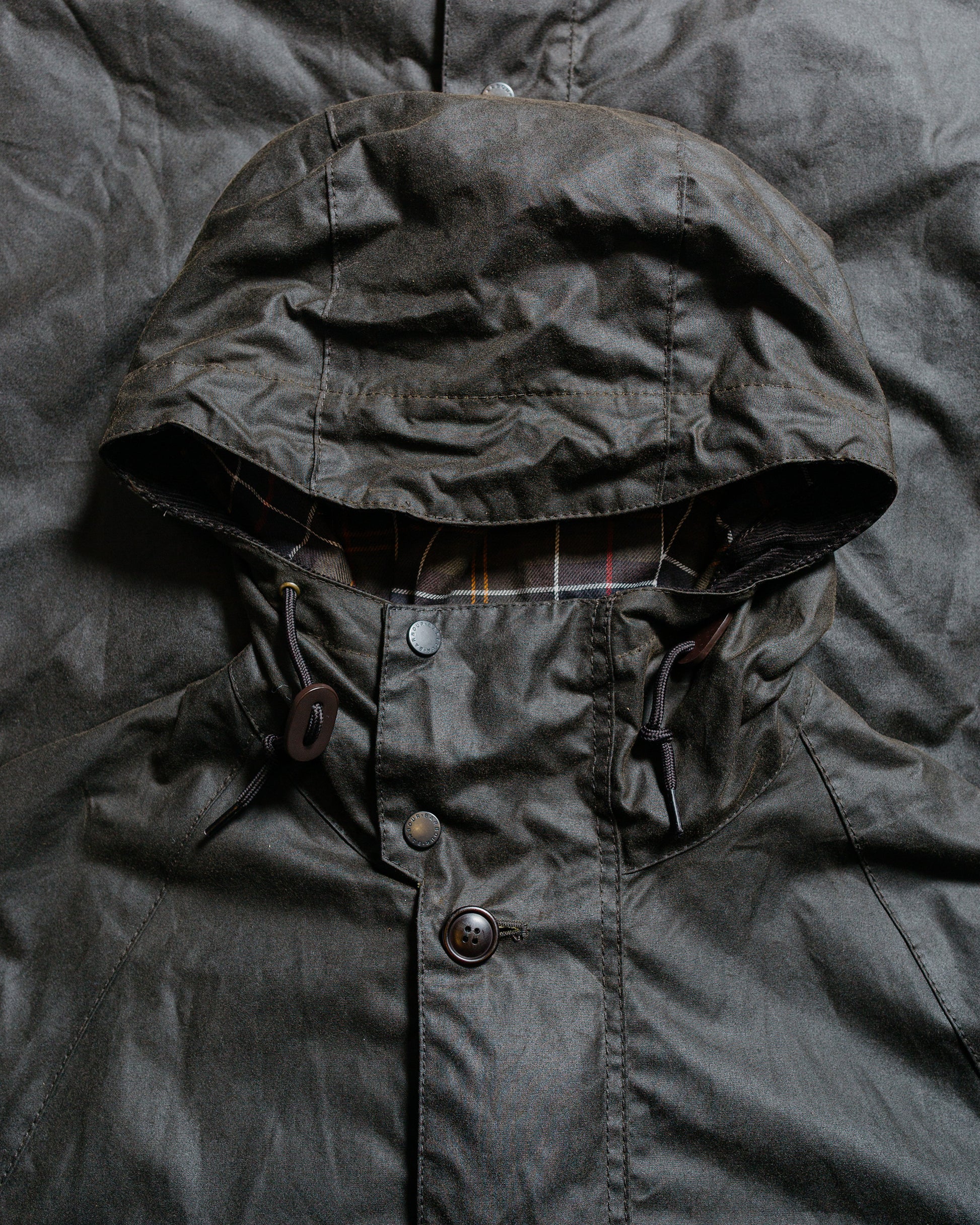 Barbour Solway Trench Waxed Coat Archive Olive