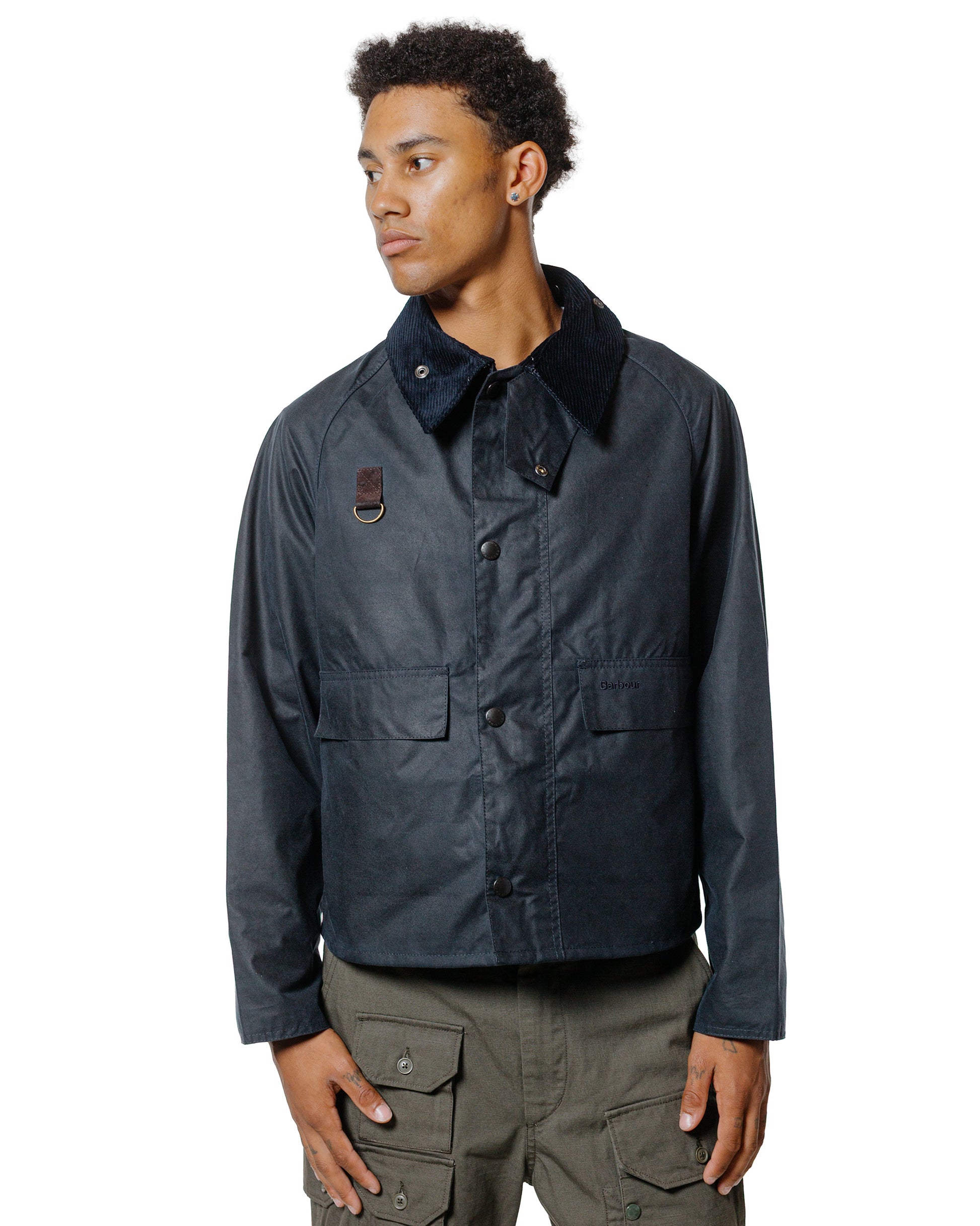 Barbour Spey Wax Jacket Navy