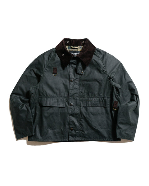 ジャケット・アウター BARBOUR SPEY JACKET WAX SAGE size M Barbour Spey Wax Jacket Sage