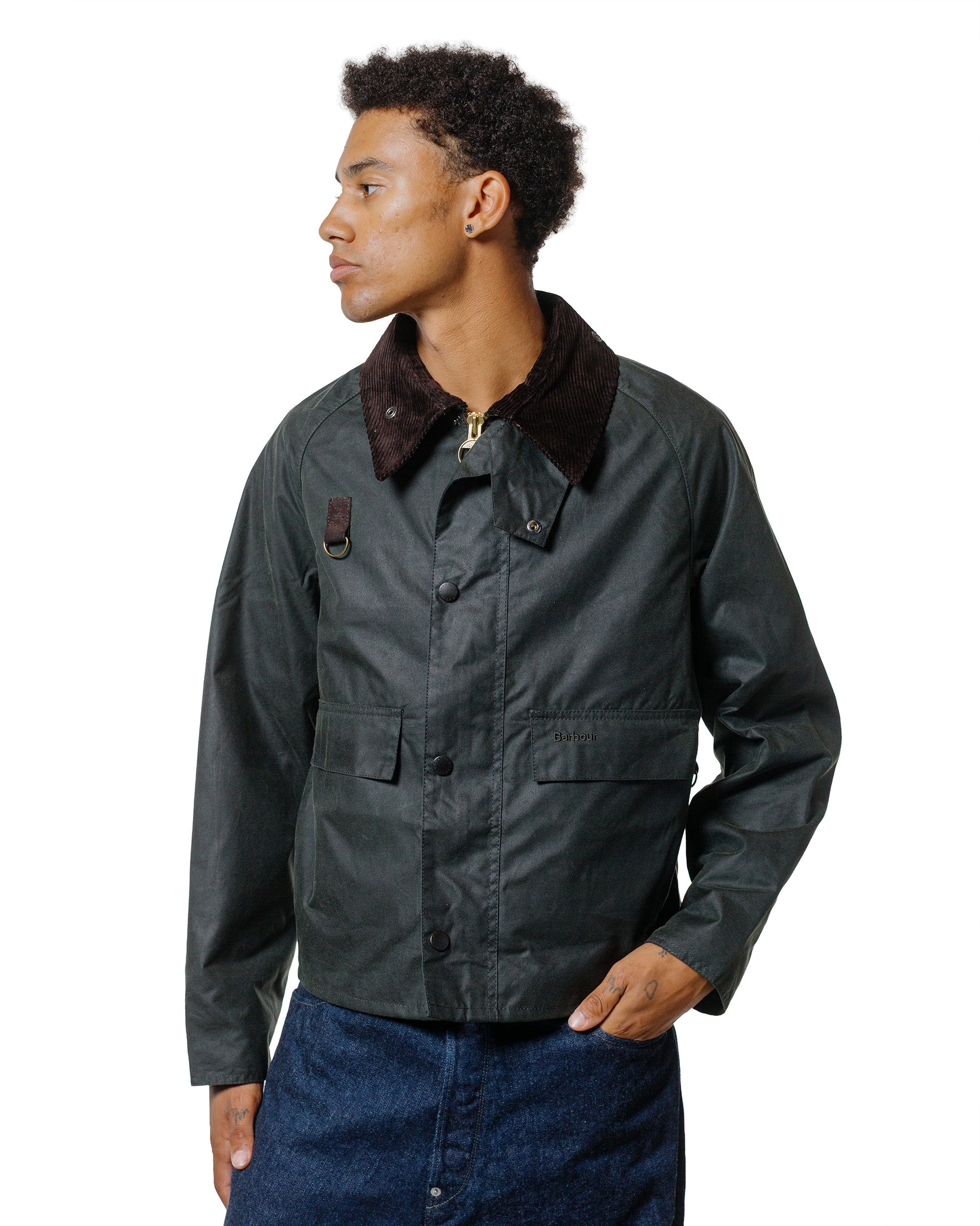 Barbour Spey Wax Jacket Sage
