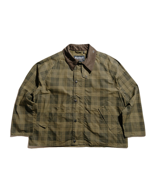 Barbour Transport Check Casual Jacket Olive Check