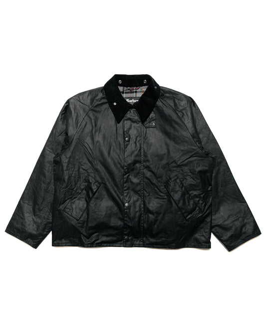 Barbour Transport Wax Jacket Black