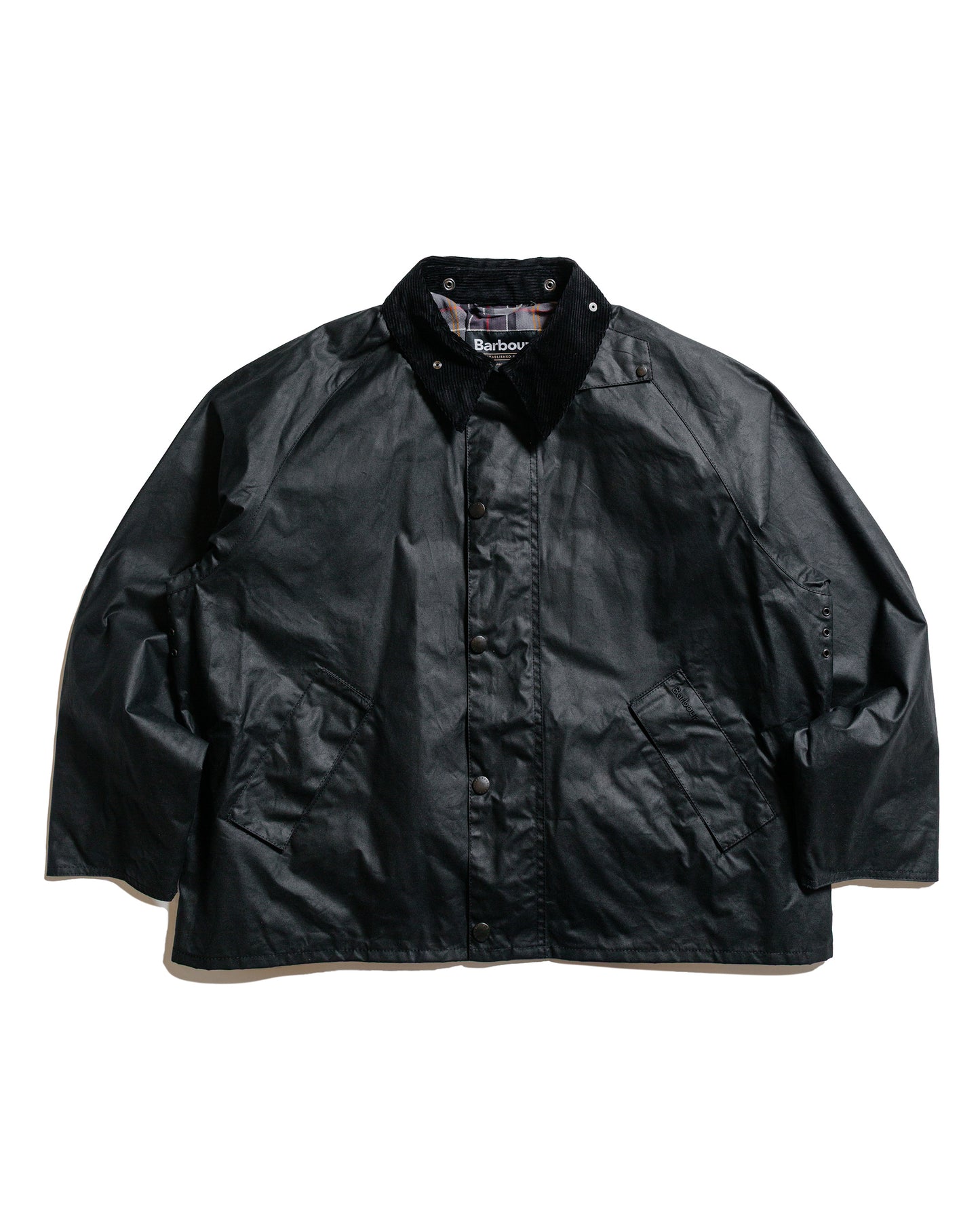 Barbour Transport Wax Jacket Black