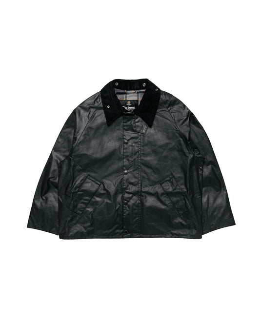 Barbour Transport Wax Jacket Black
