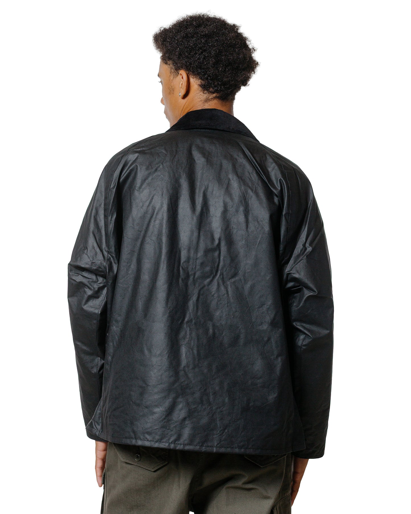 Barbour Transport Wax Jacket Black