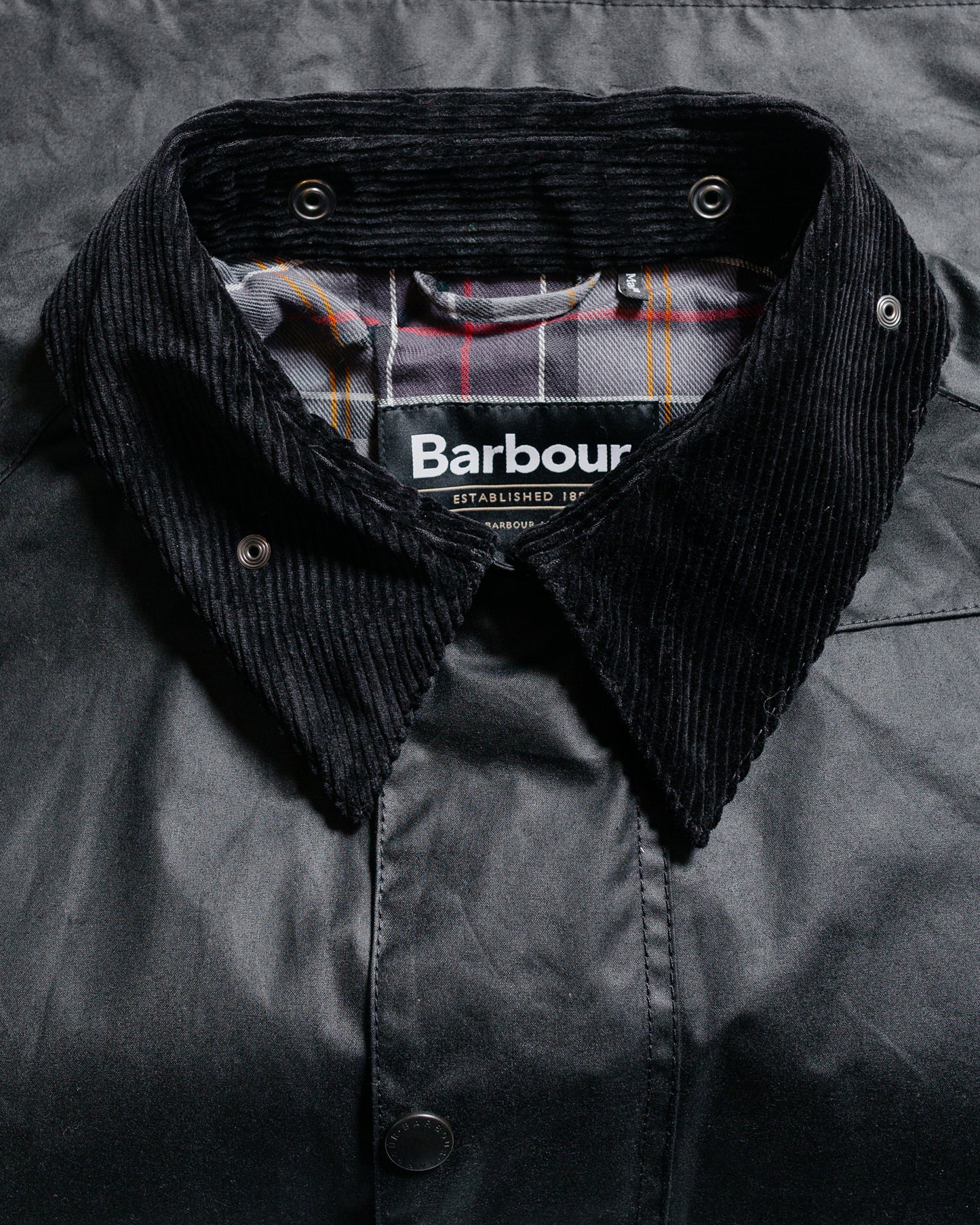 Barbour Transport Wax Jacket Black