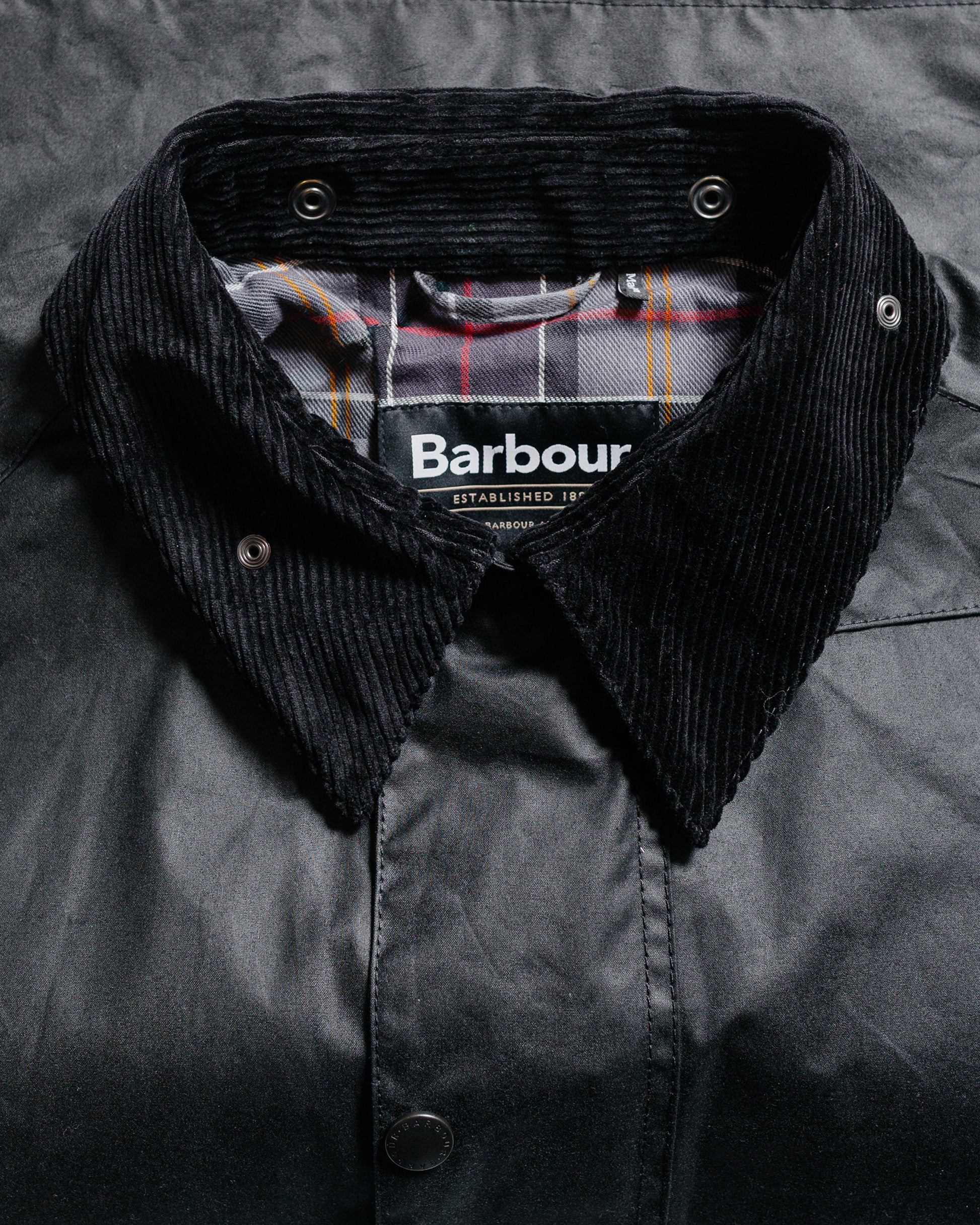 Barbour Transport Wax Jacket Black