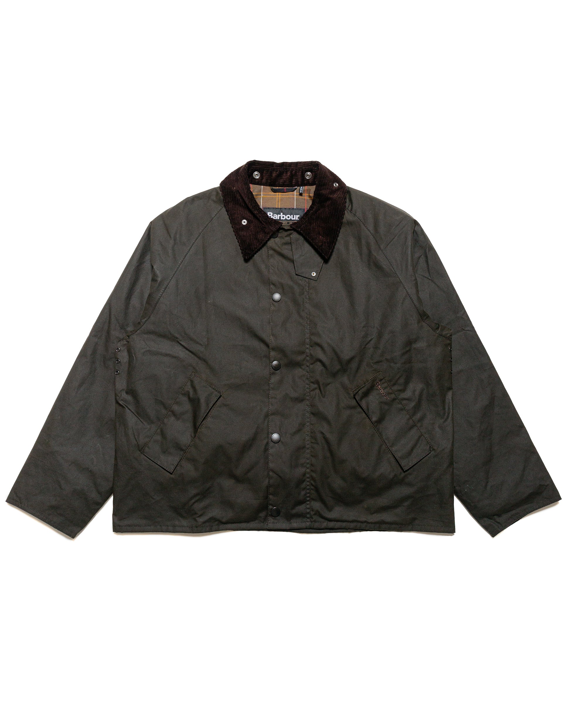 Barbour Transport Wax Jacket Olive