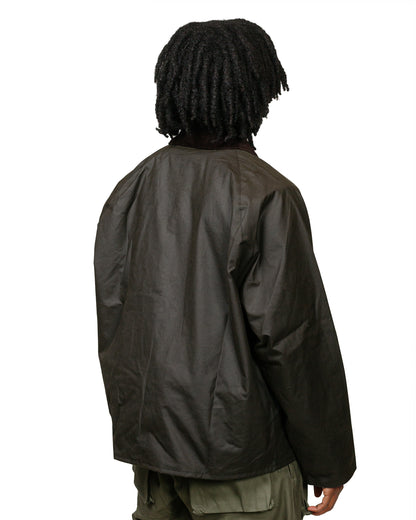 Barbour Transport Wax Jacket Olive model back