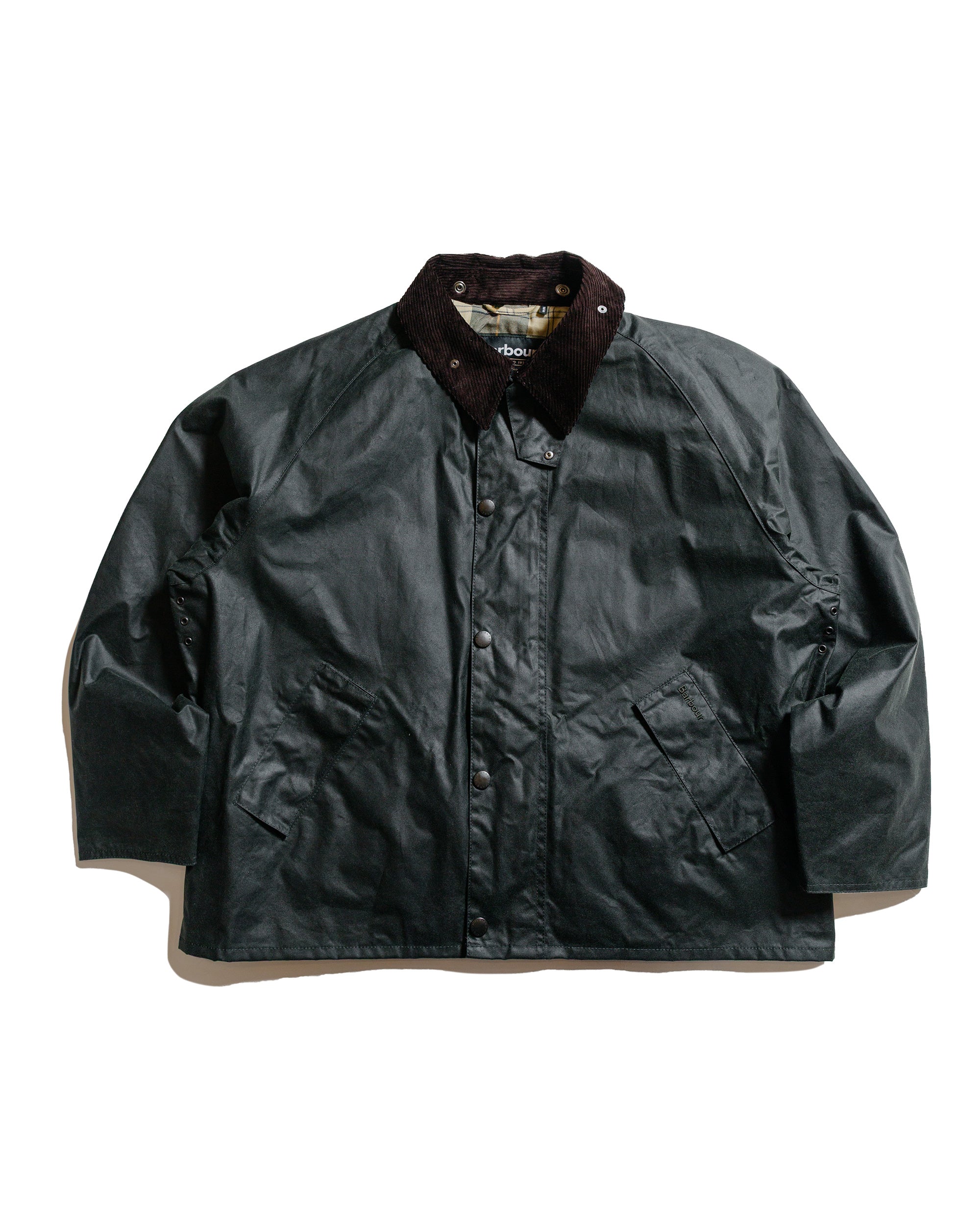 【美品】Barbour TRANSPORT WAX SAGE 36 Barbour Men's Transport Wax Jacket in Sage Barbour