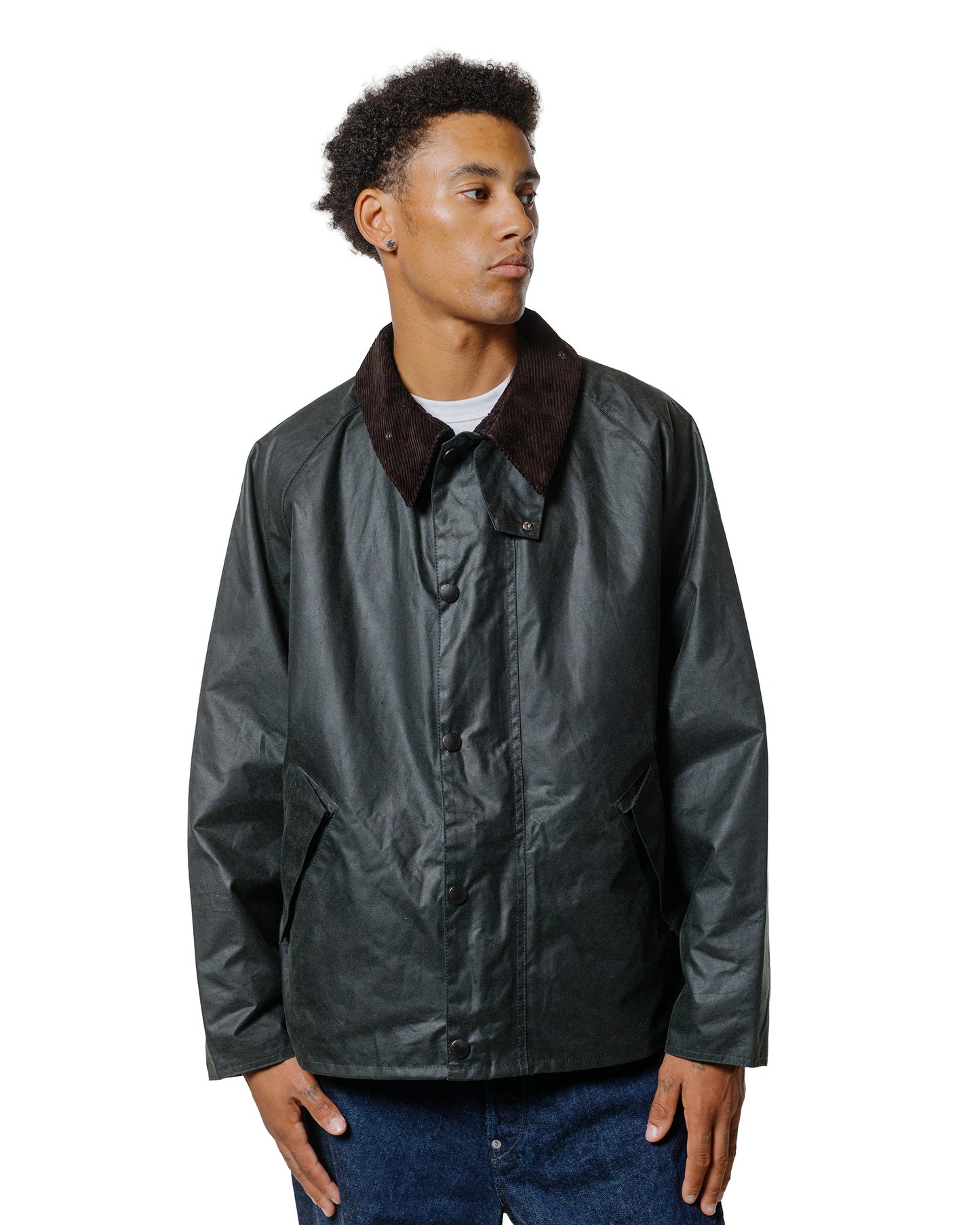 Barbour Transport Wax Jacket Sage