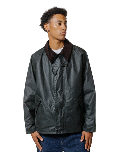 Barbour Transport Wax Jacket Sage