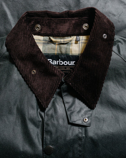 Barbour Transport Wax Jacket Sage