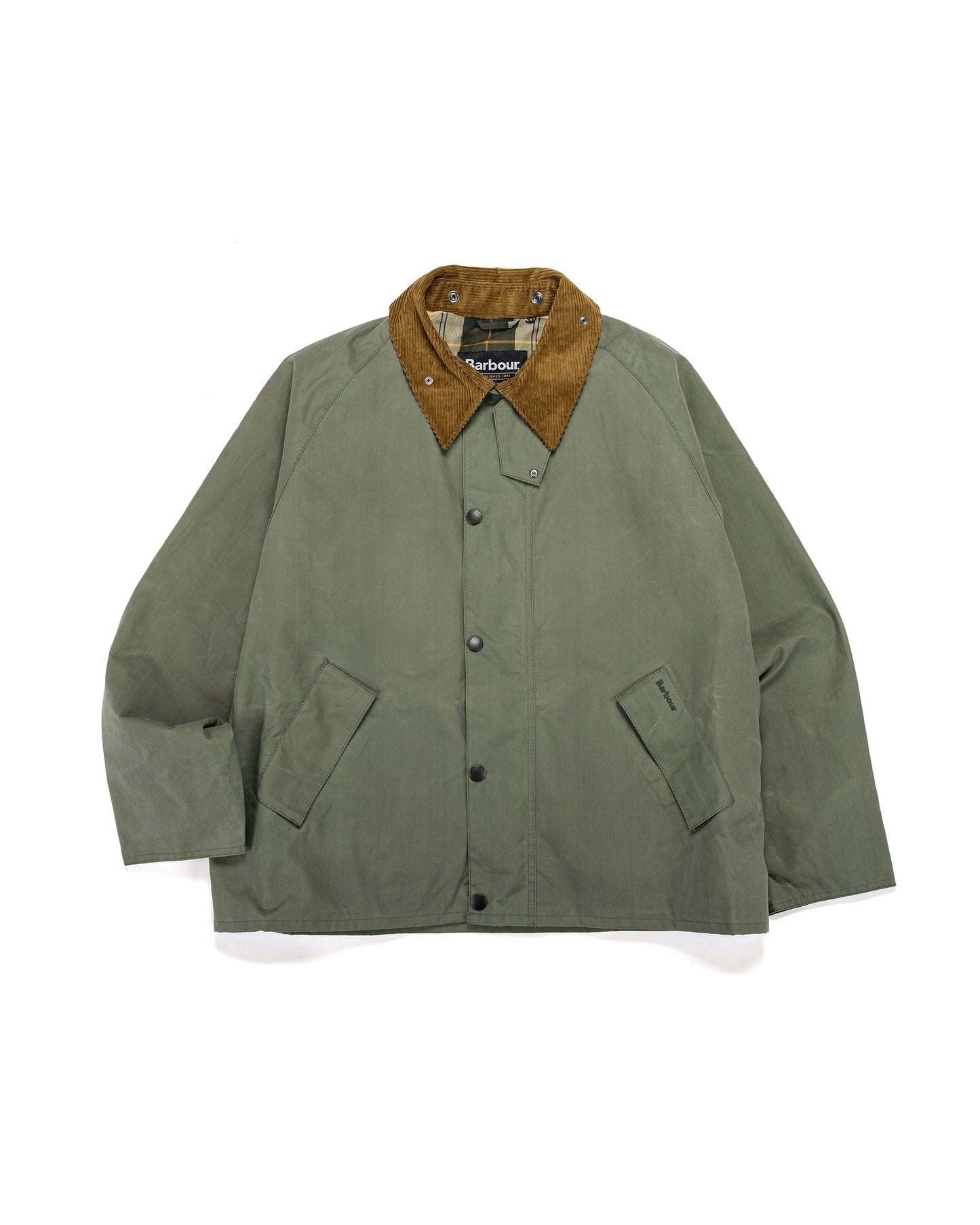 Barbour Transport Wax Jacket Light Moss