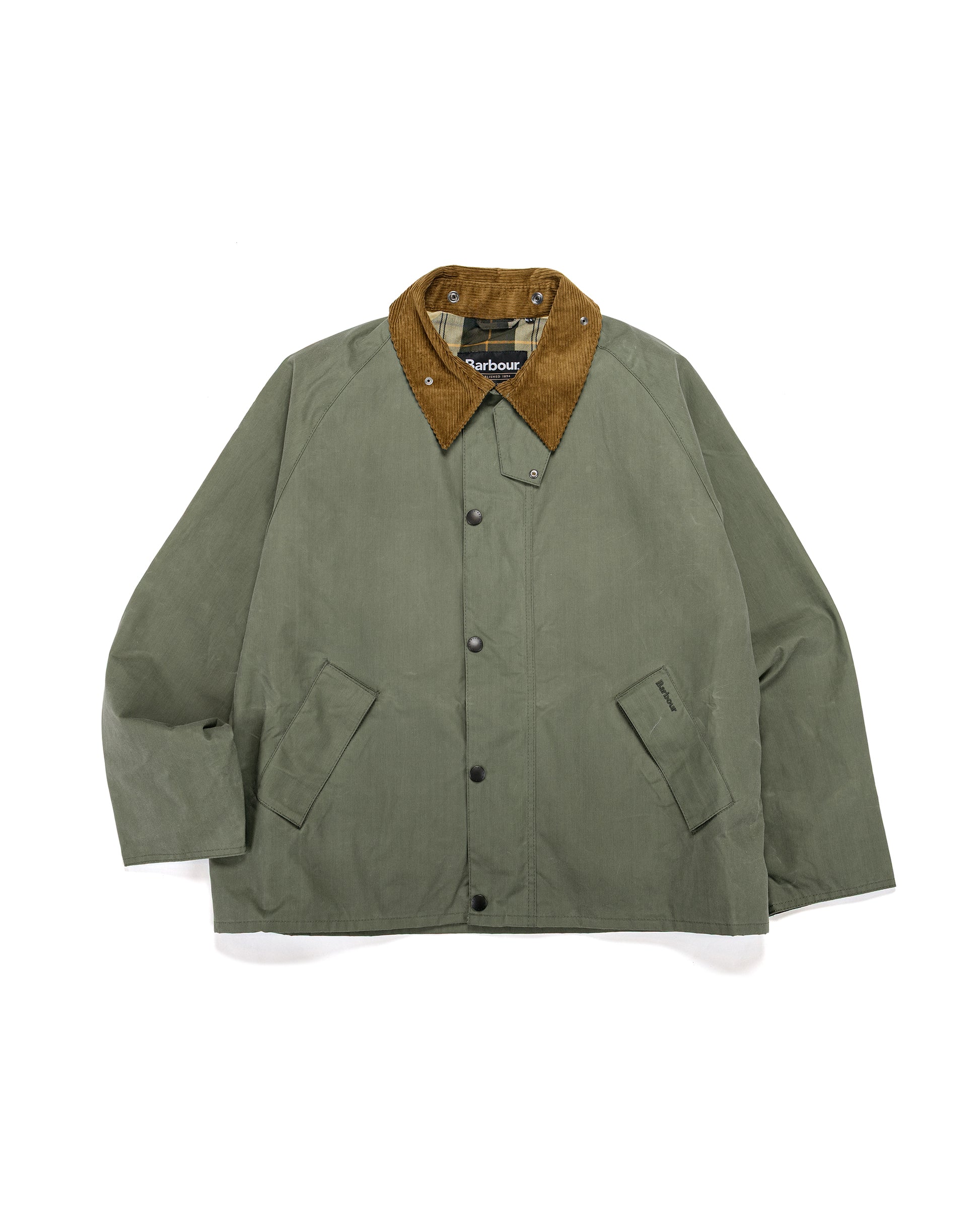 Barbour Transport Wax Jacket Light Moss