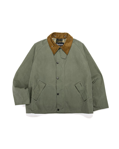 Barbour Transport Wax Jacket Light Moss