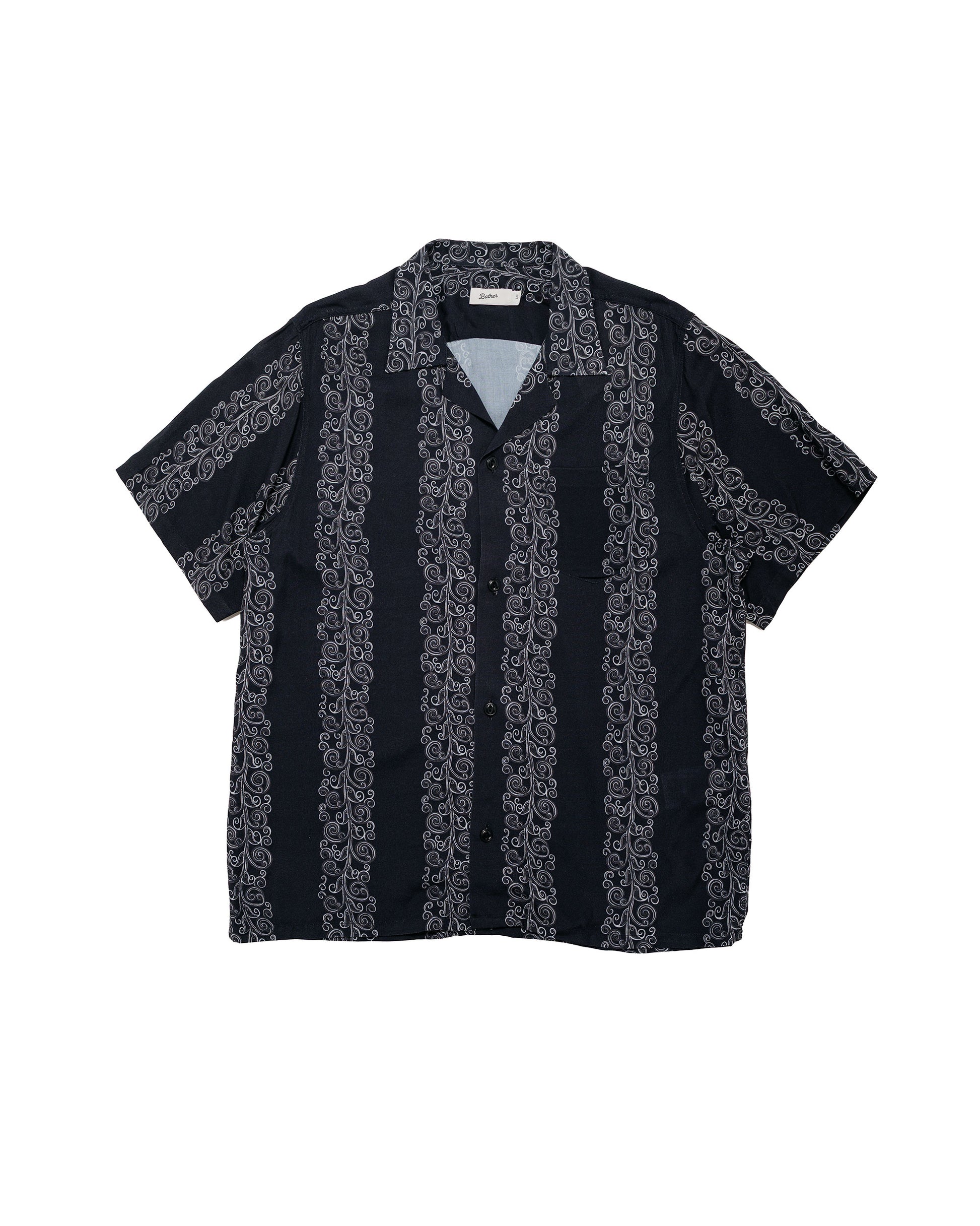 Bather Black Fiesta Camp Shirt