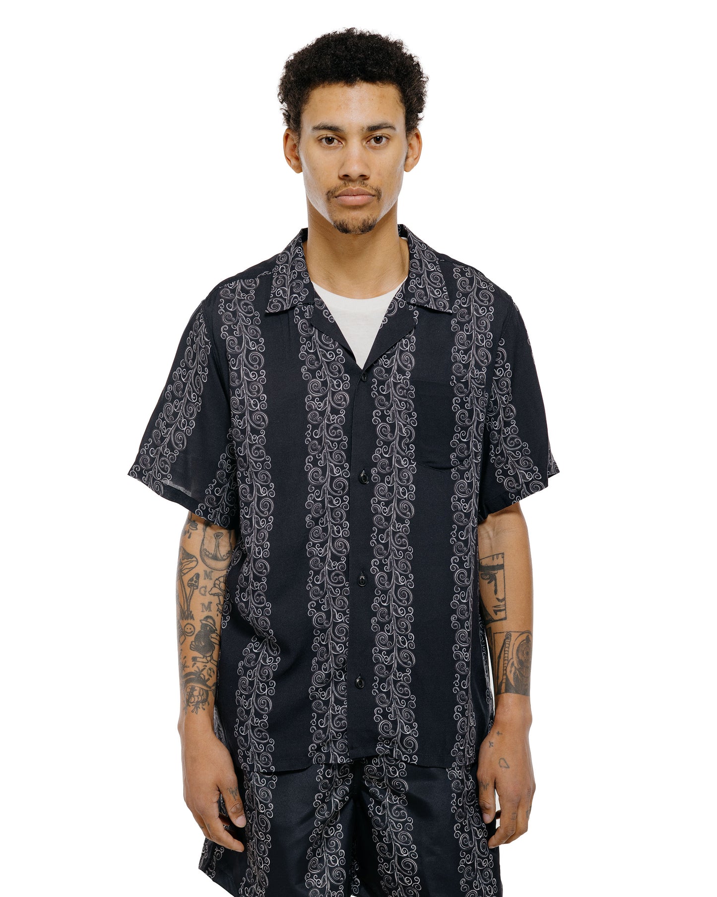 Bather Black Fiesta Camp Shirt