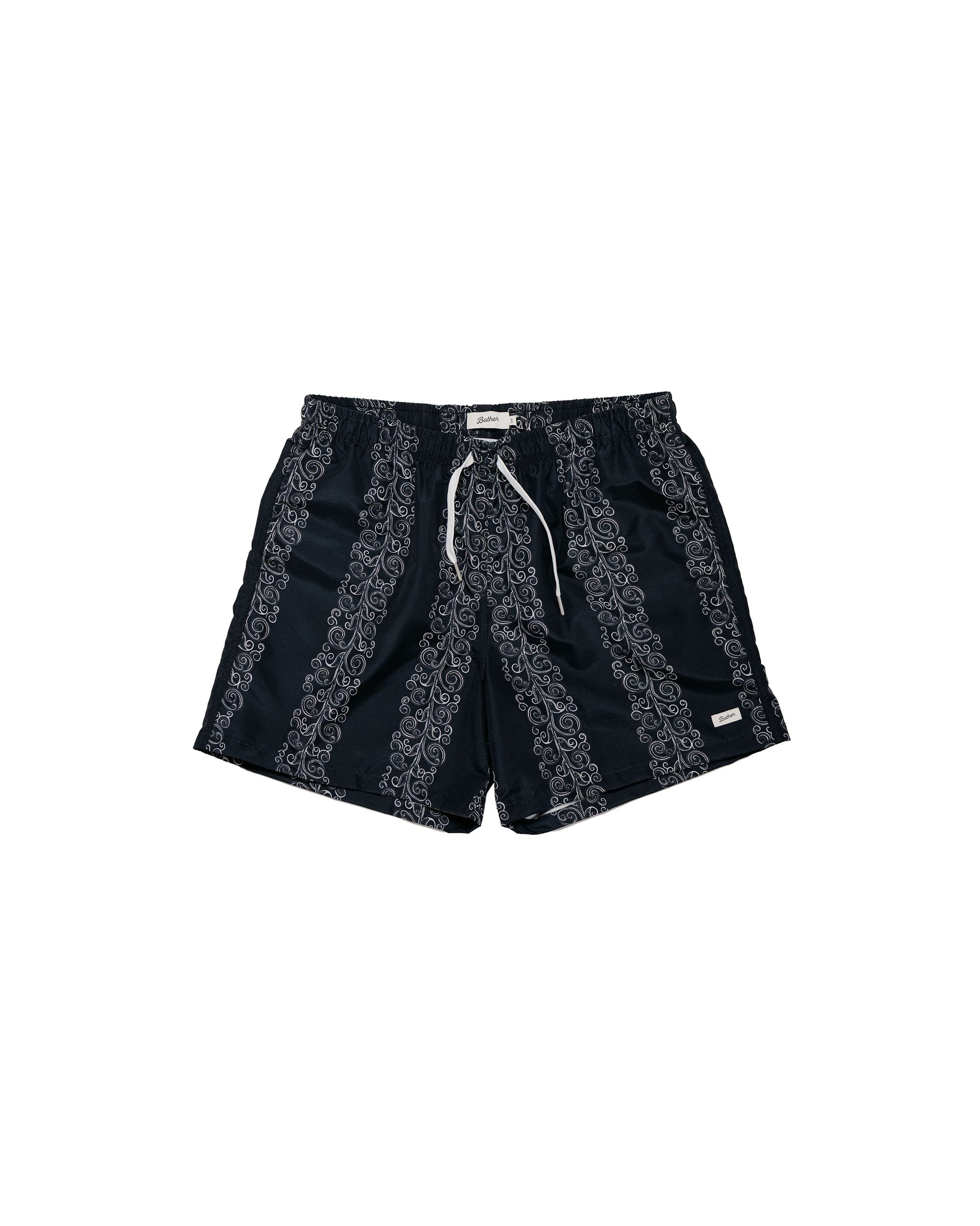 Bather Black Fiesta Swim Trunk