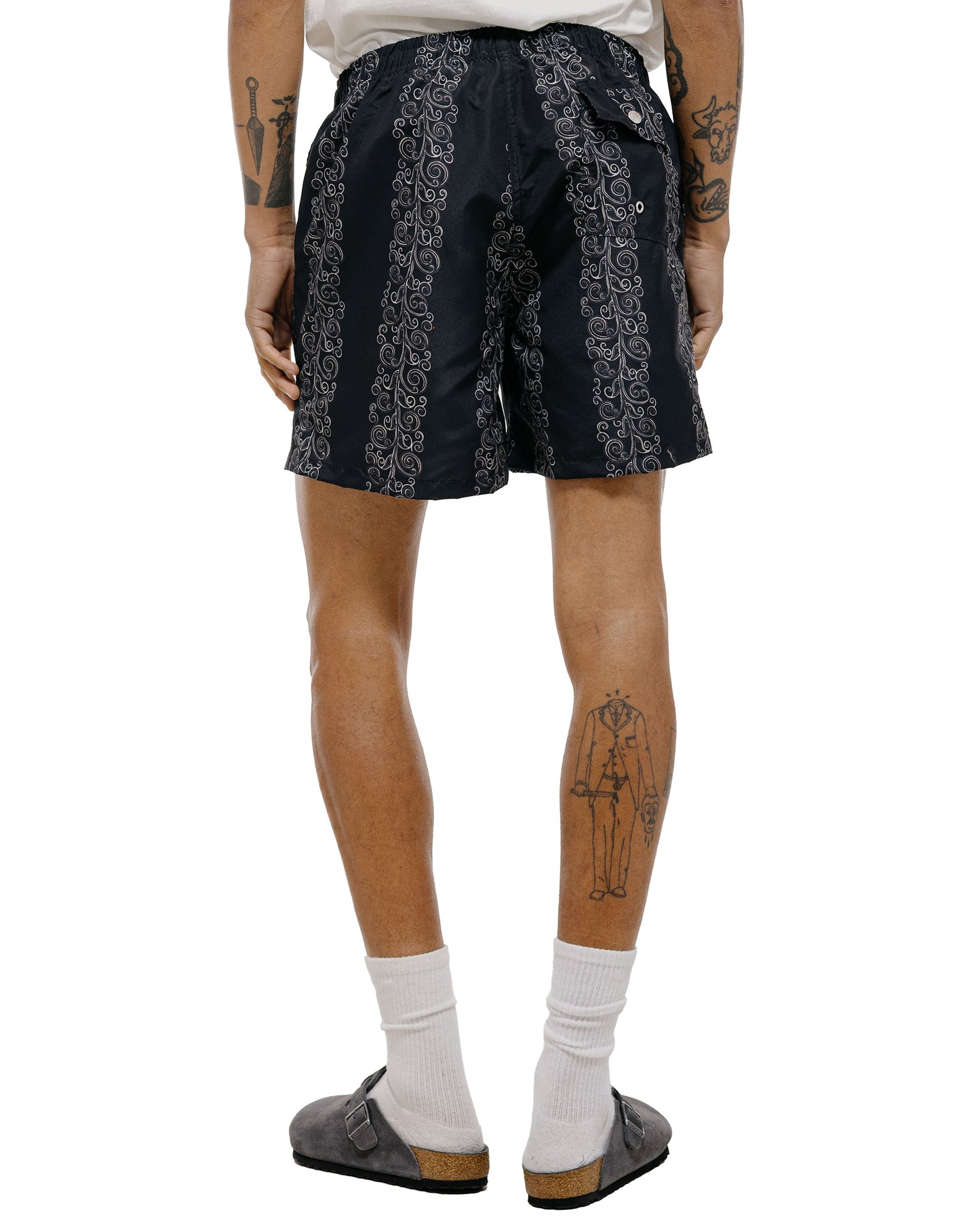Bather Black Fiesta Swim Trunk