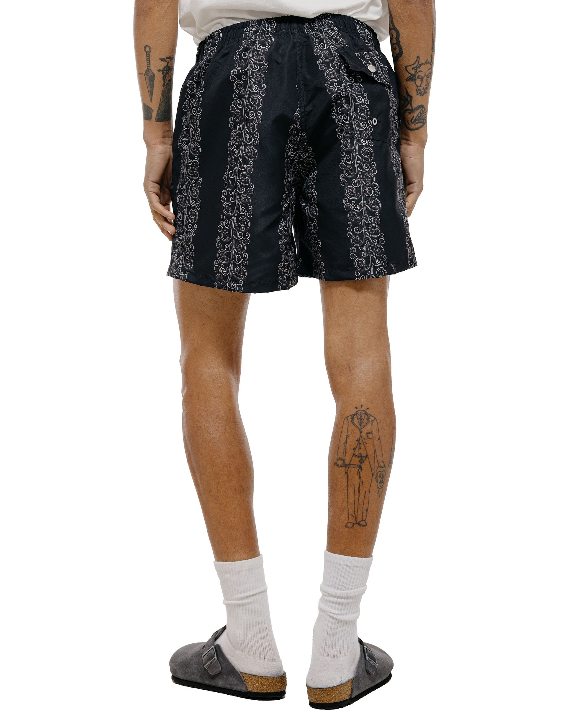 Bather Black Fiesta Swim Trunk