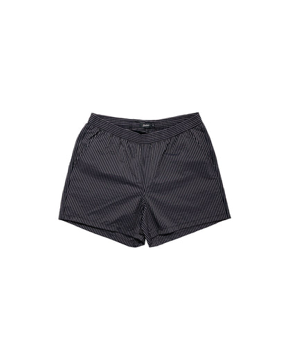 Bather Black Seersucker Modern Trunk