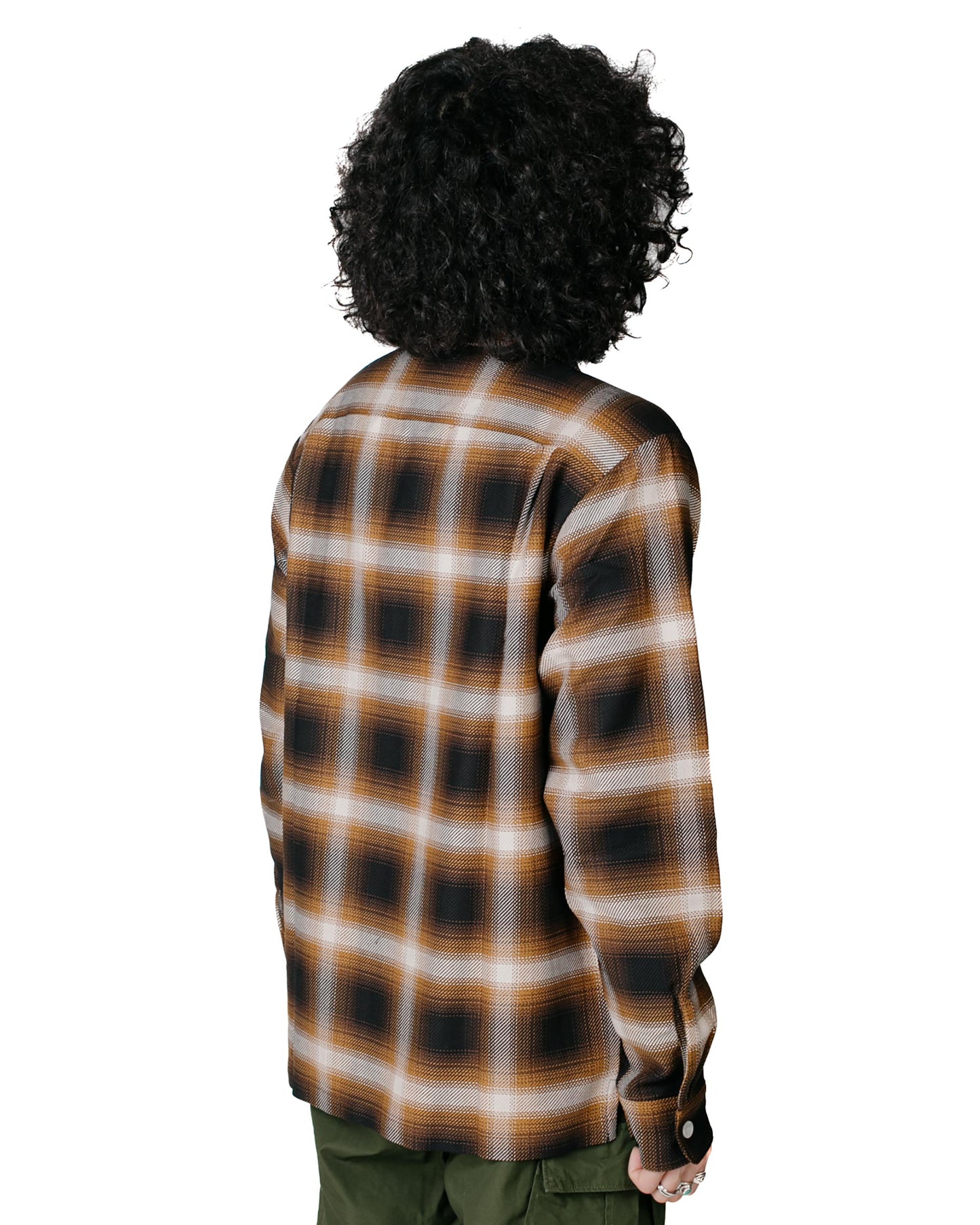 Bather Bronze Check Leisure Shirt model back