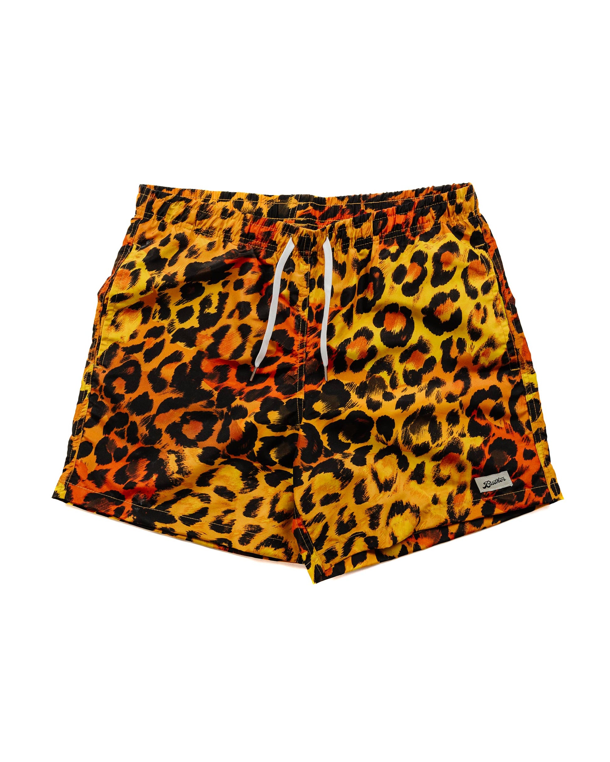 Bather Gold Leopard Swim Trunk