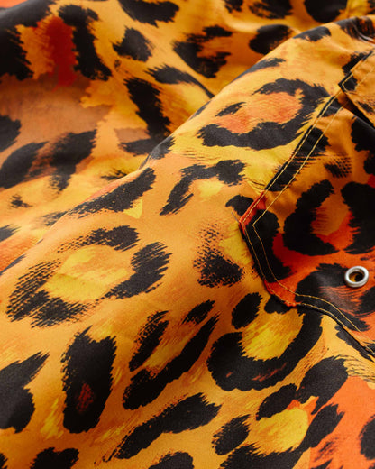 Bather Gold Leopard Swim Trunk