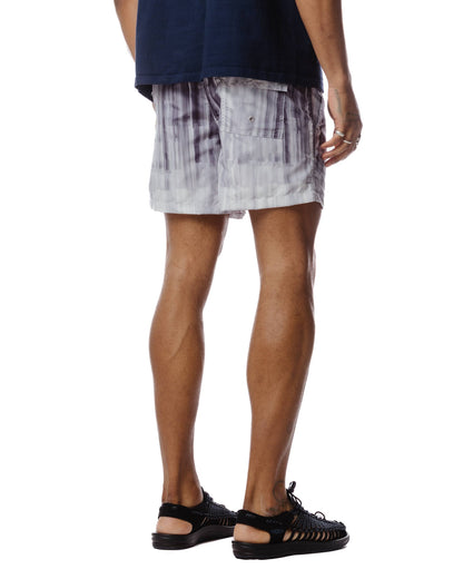 Bather Grey Glitch Swim Trunk