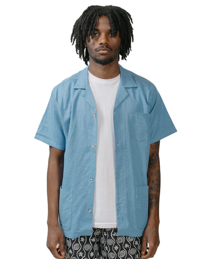 Bather Lake Linen Traveler Shirt model front