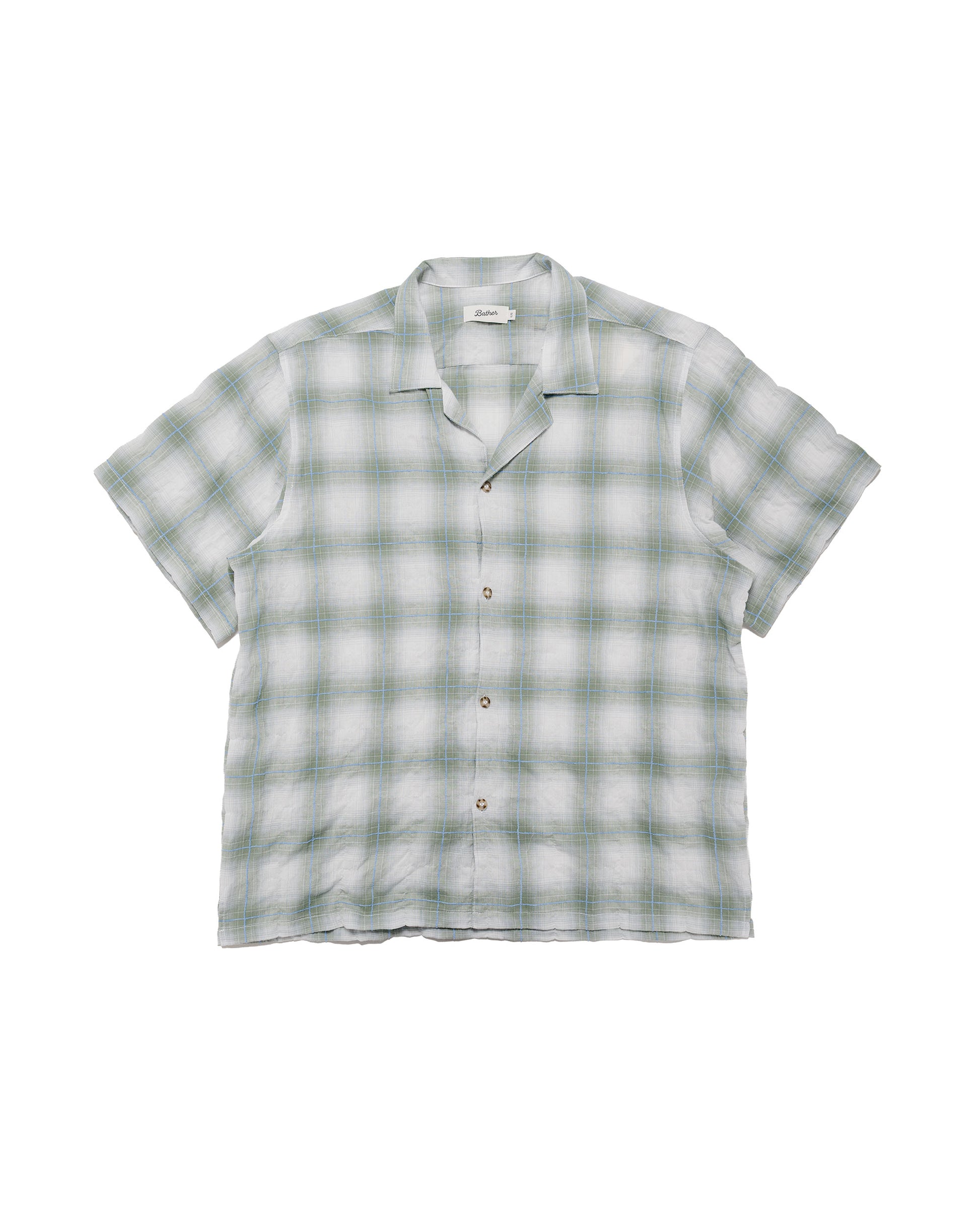 lost & found Bather Bather Laurel Grid Camp Shirt