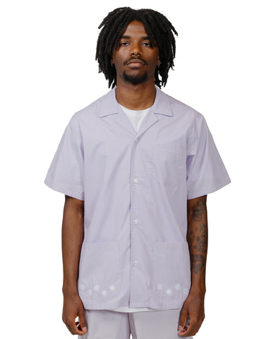 Bather Lavender Embroidered Sun Camp Shirt