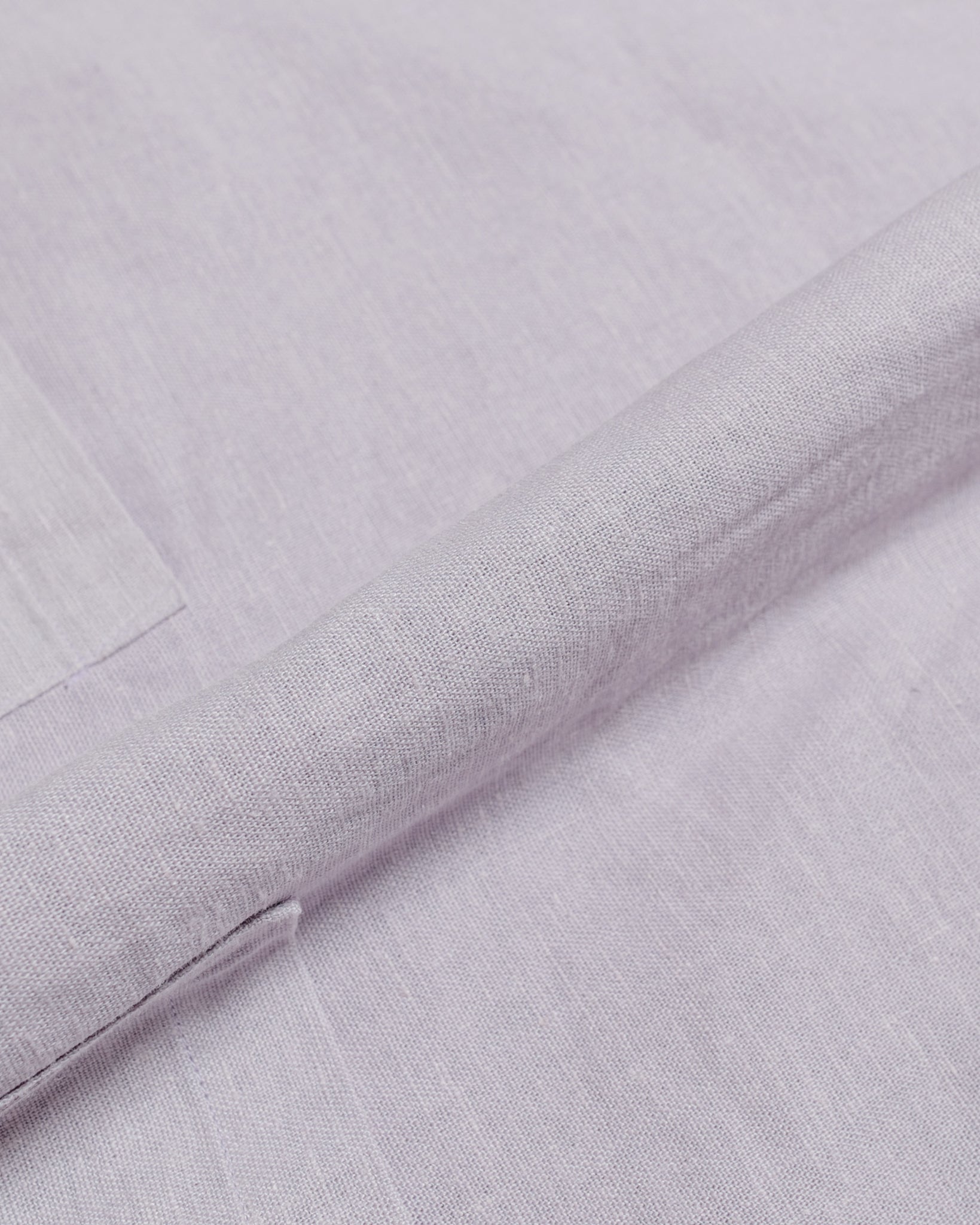Bather Lavender Linen Traveler Shirt fabric