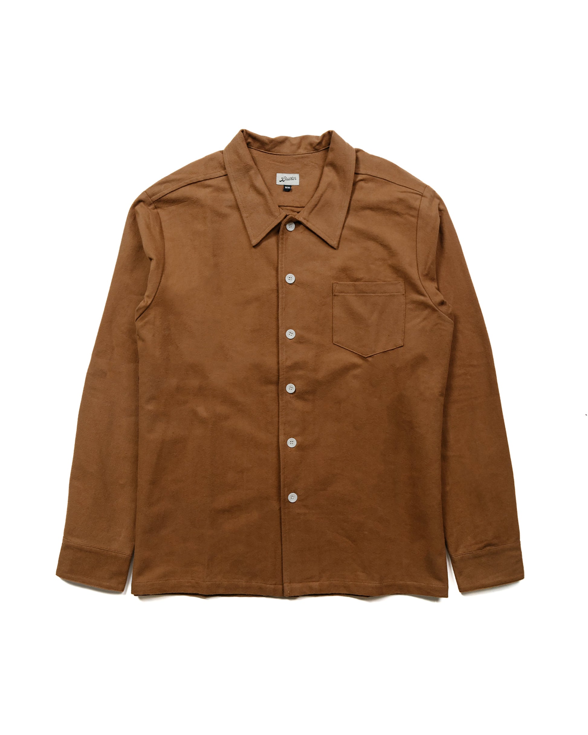 Bather Mocha Flannel Leisure Shirt