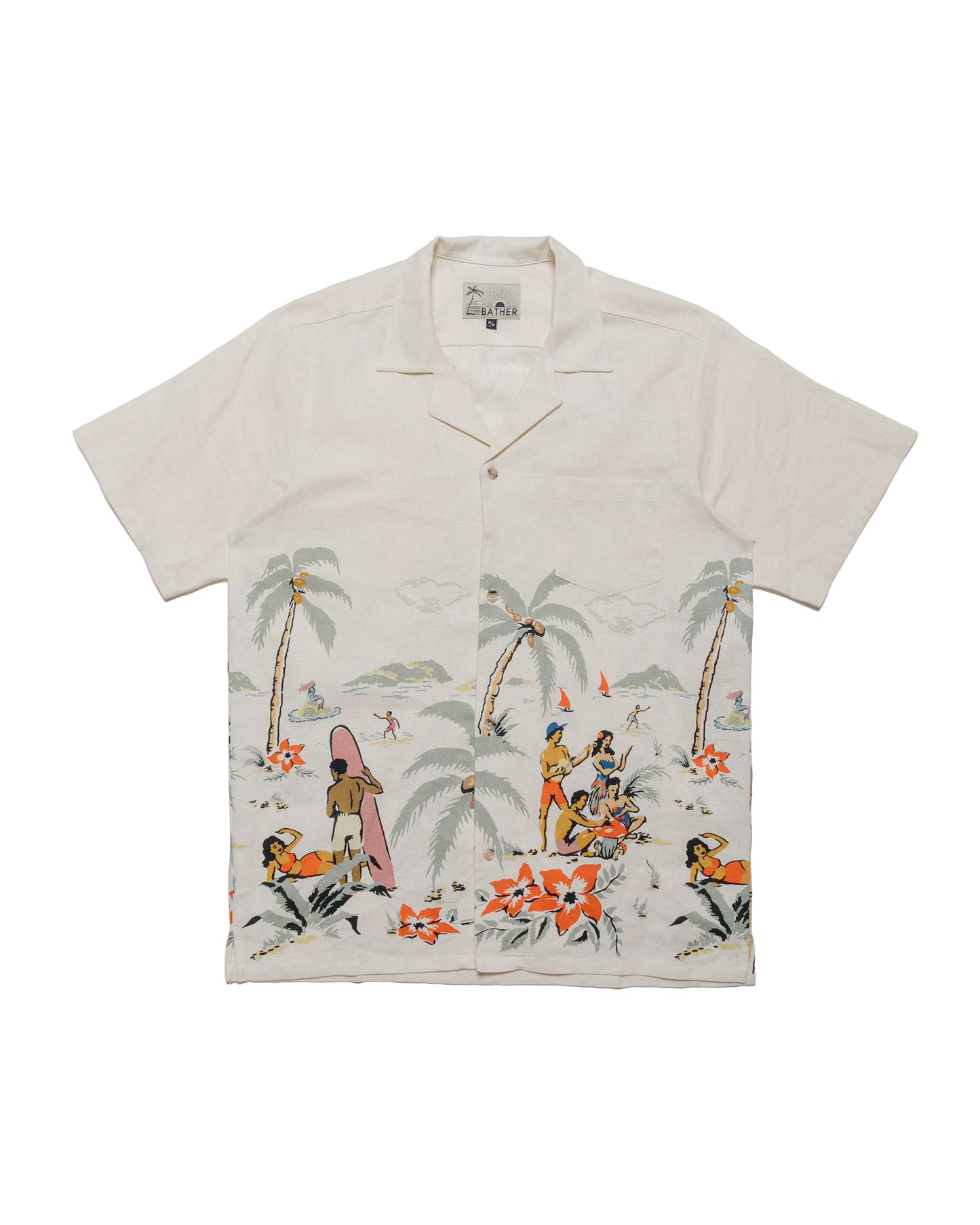 Bather Natural Trippin' Beach Camp Shirt