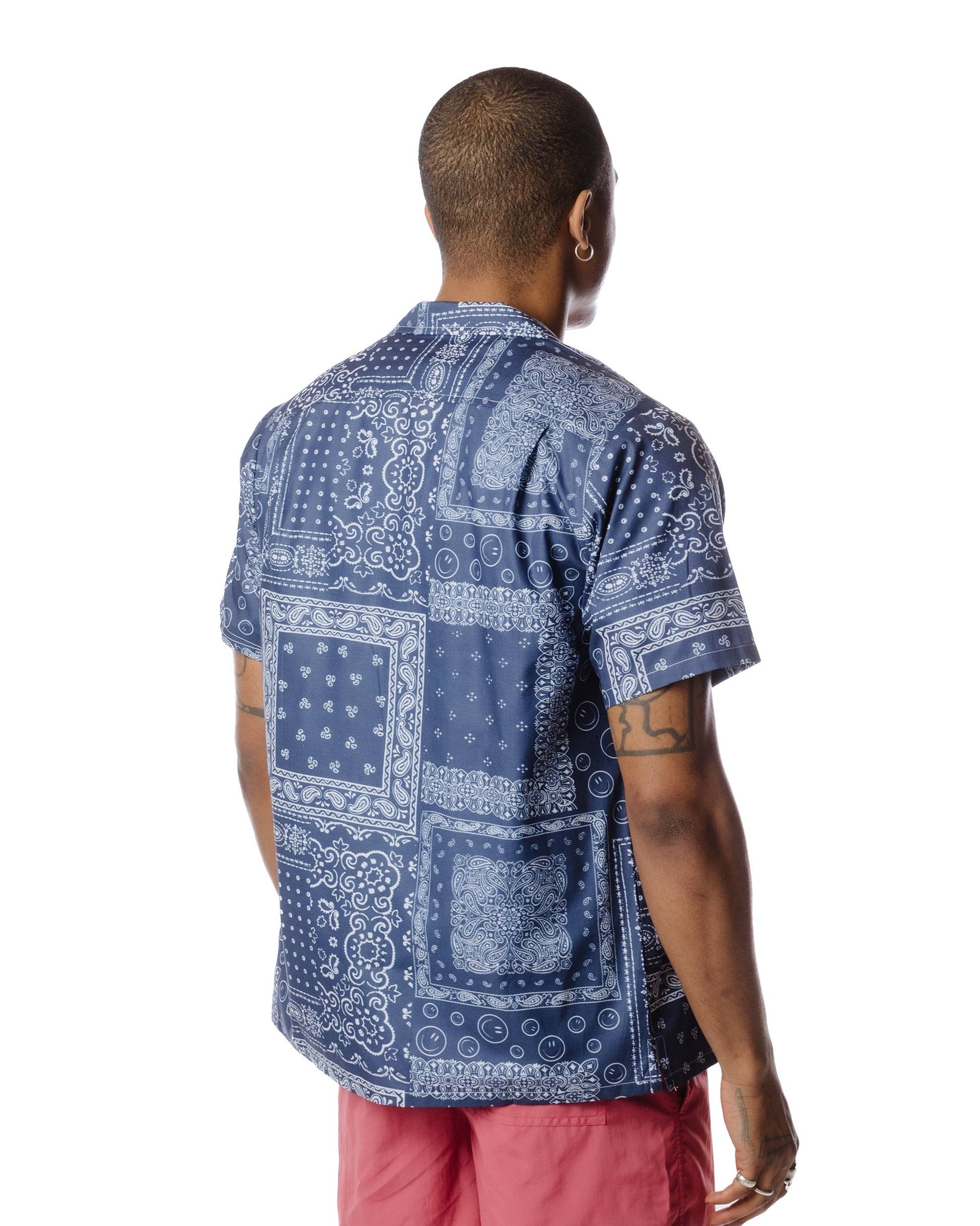 Bather Navy Bandana Camp Shirt