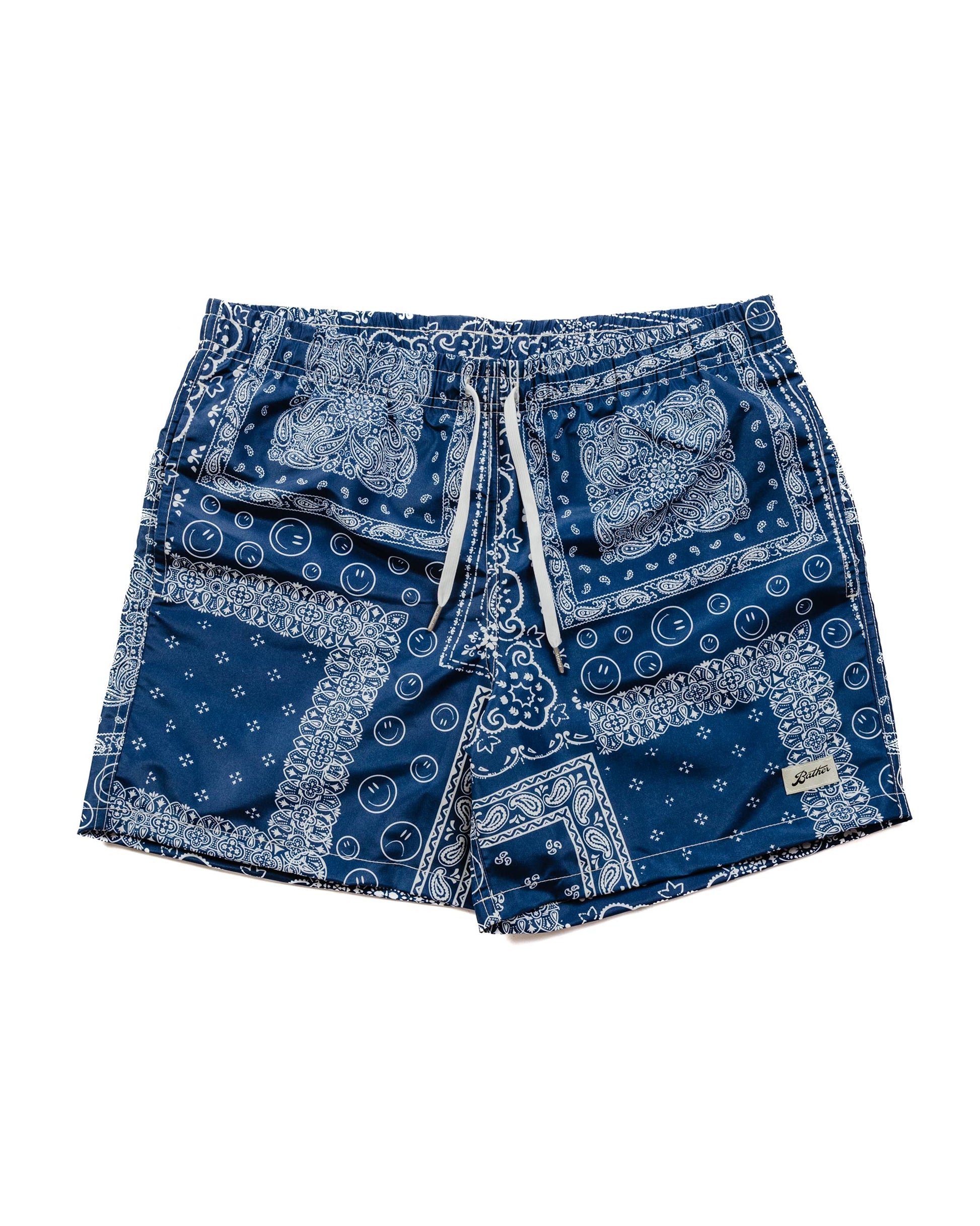 Bather Navy Bandana Swim Trunk