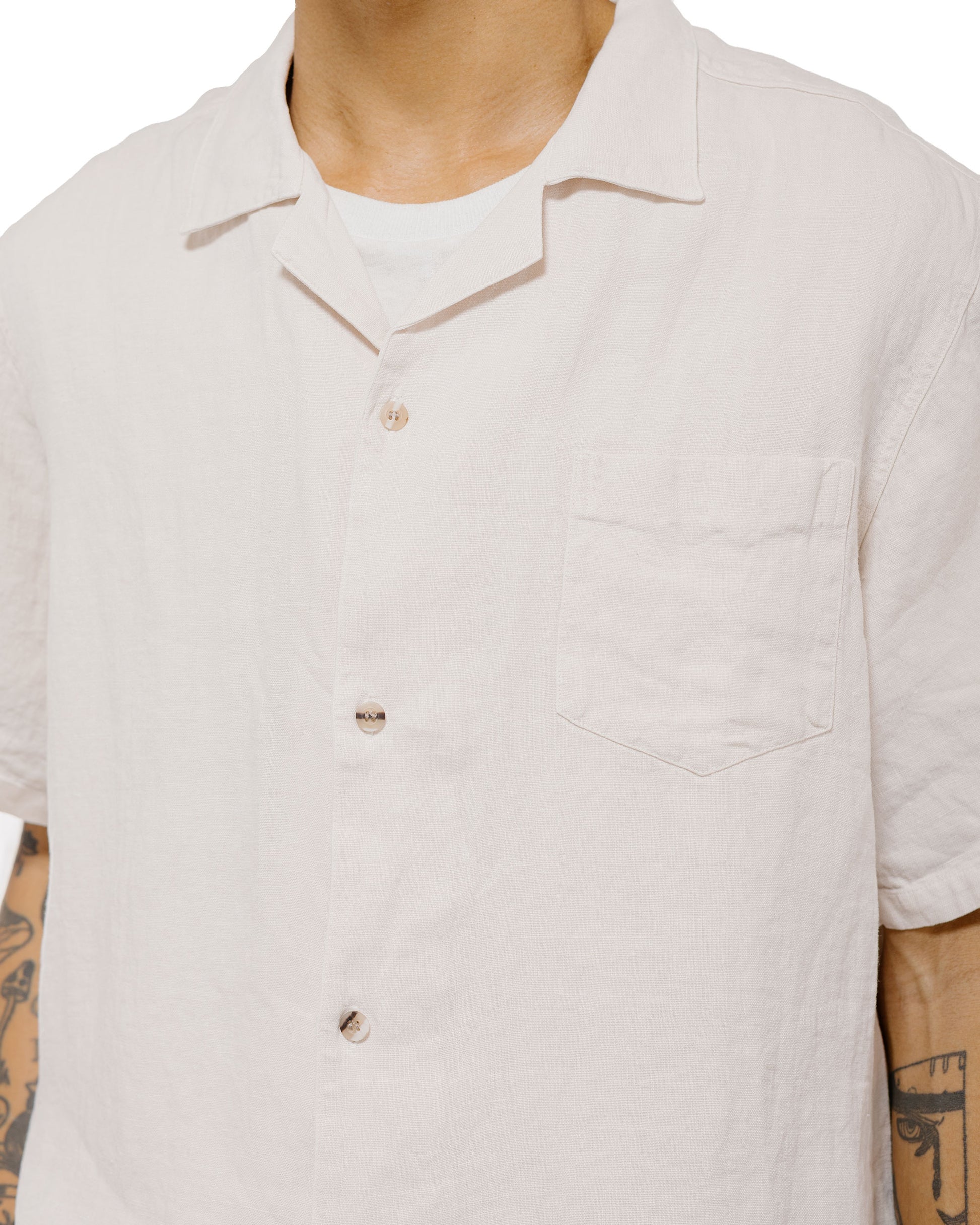 Bather Pearl Linen Camp Shirt