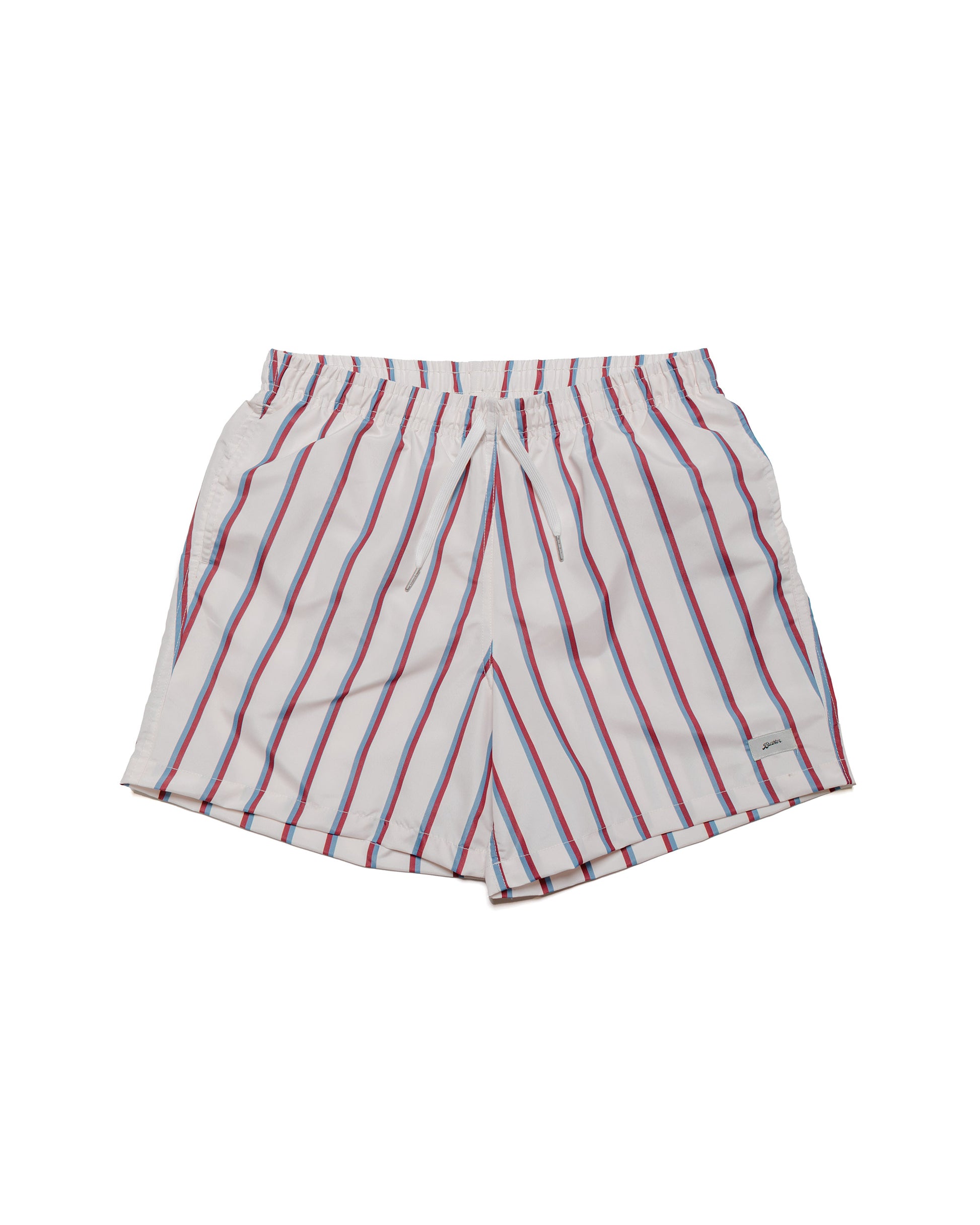 Bather Red & Blue Fine Stripe Swim Trunk