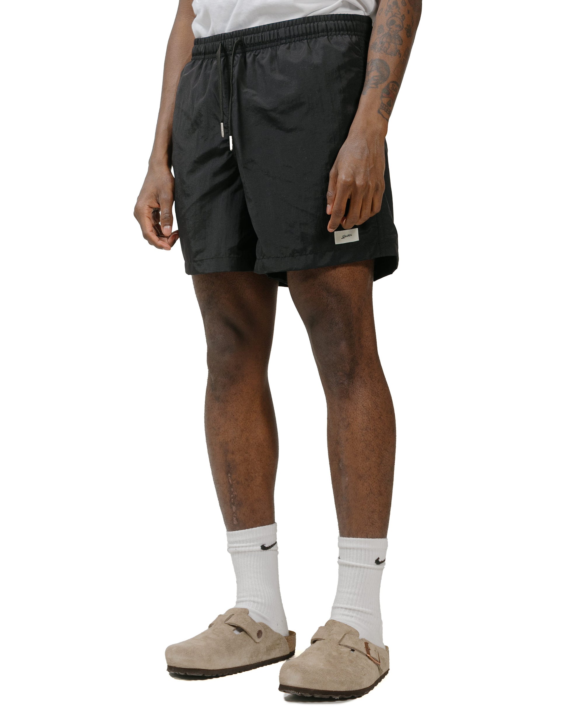 Bather 솔리드 블랙 스윔 트렁크 - Main Image