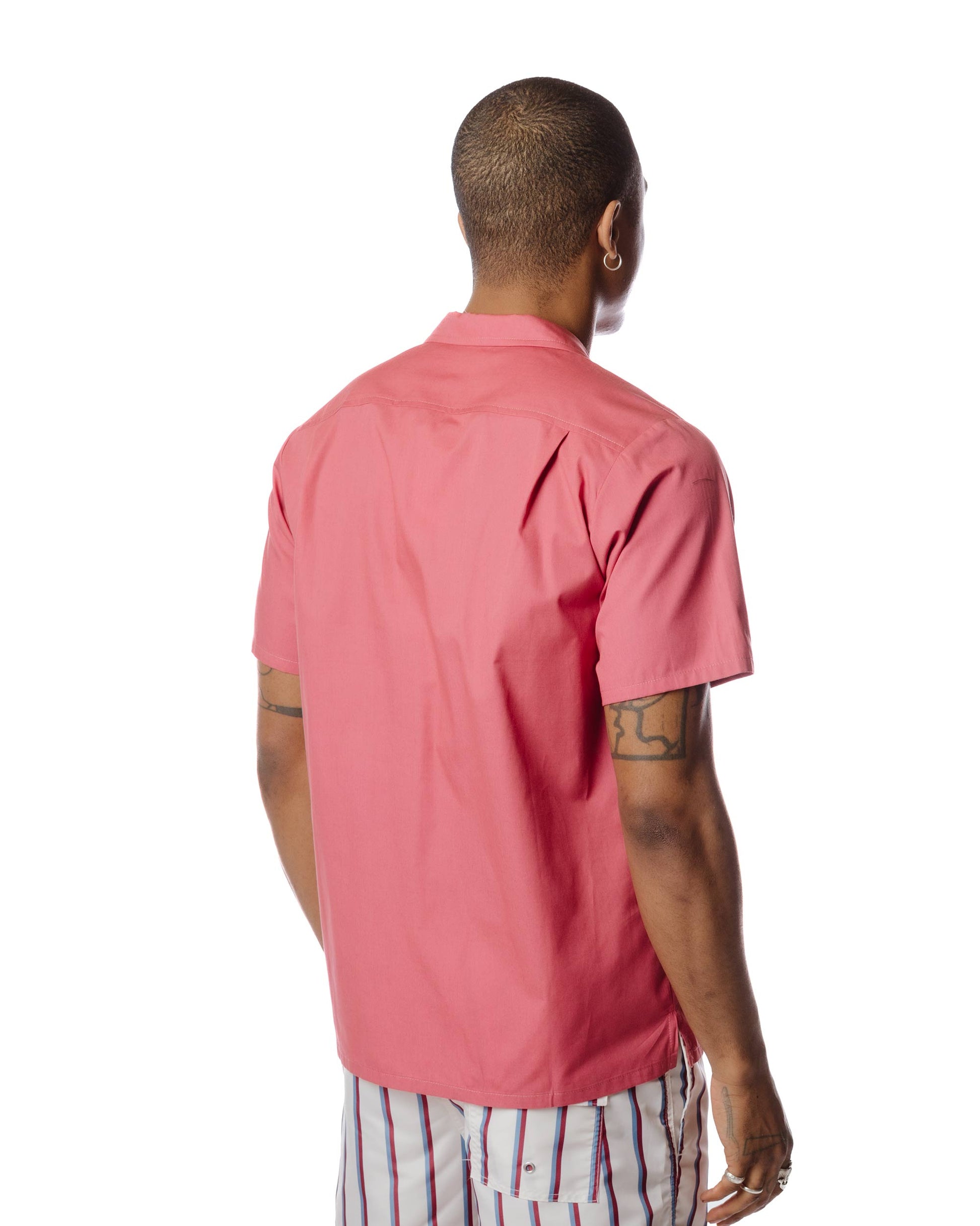 Bather Solid Mauvewood Traveler Camp Shirt