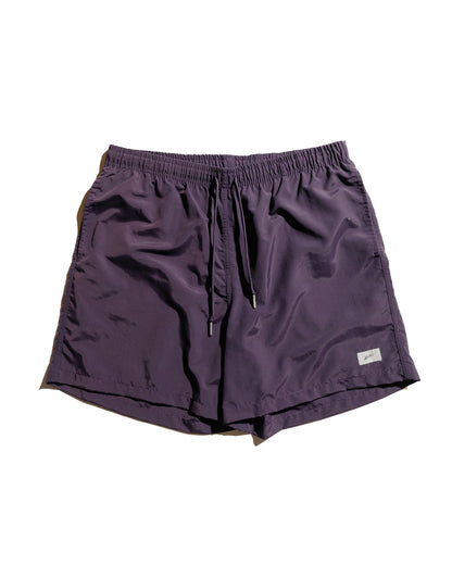 Bather Solid Plum Swim Trunk