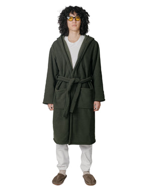 Bather Spruce Fleece Robe Model Full