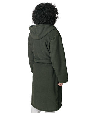 Bather Spruce Fleece Robe Model Back