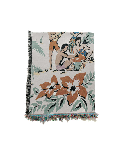 Bather Trippin' Beach Throw Blanket