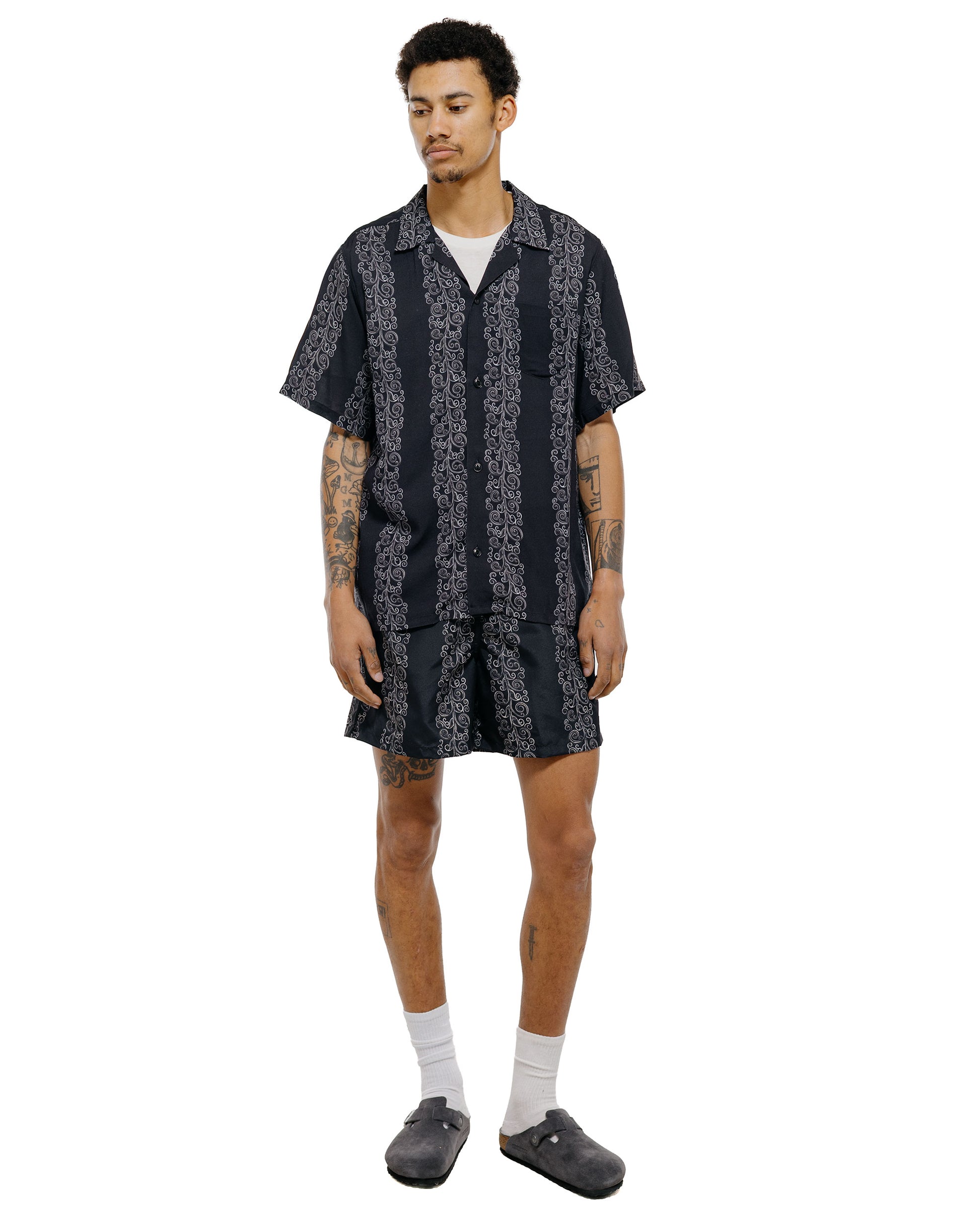 Bather Black Fiesta Swim Trunk