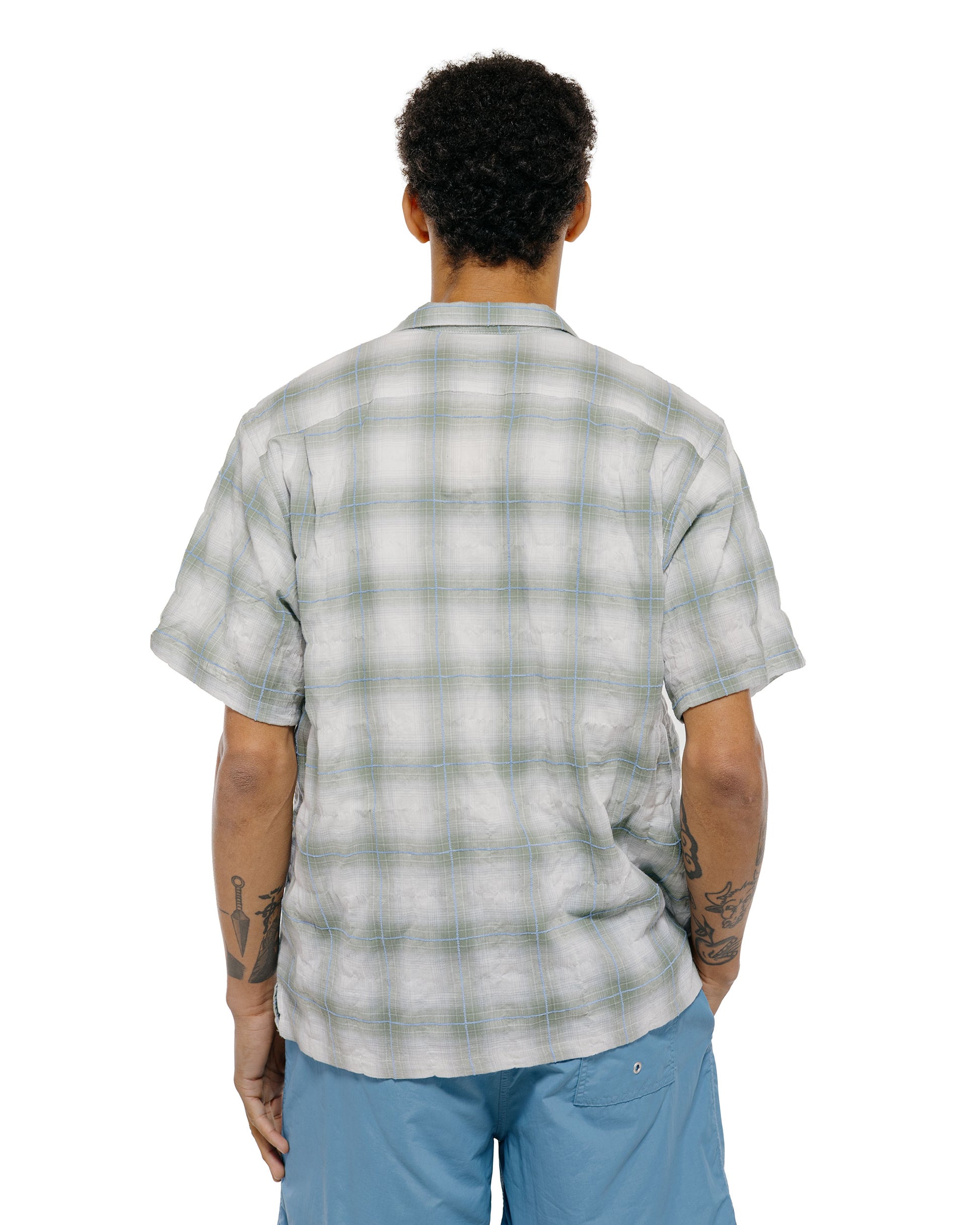 lost & found Bather Bather Laurel Grid Camp Shirt