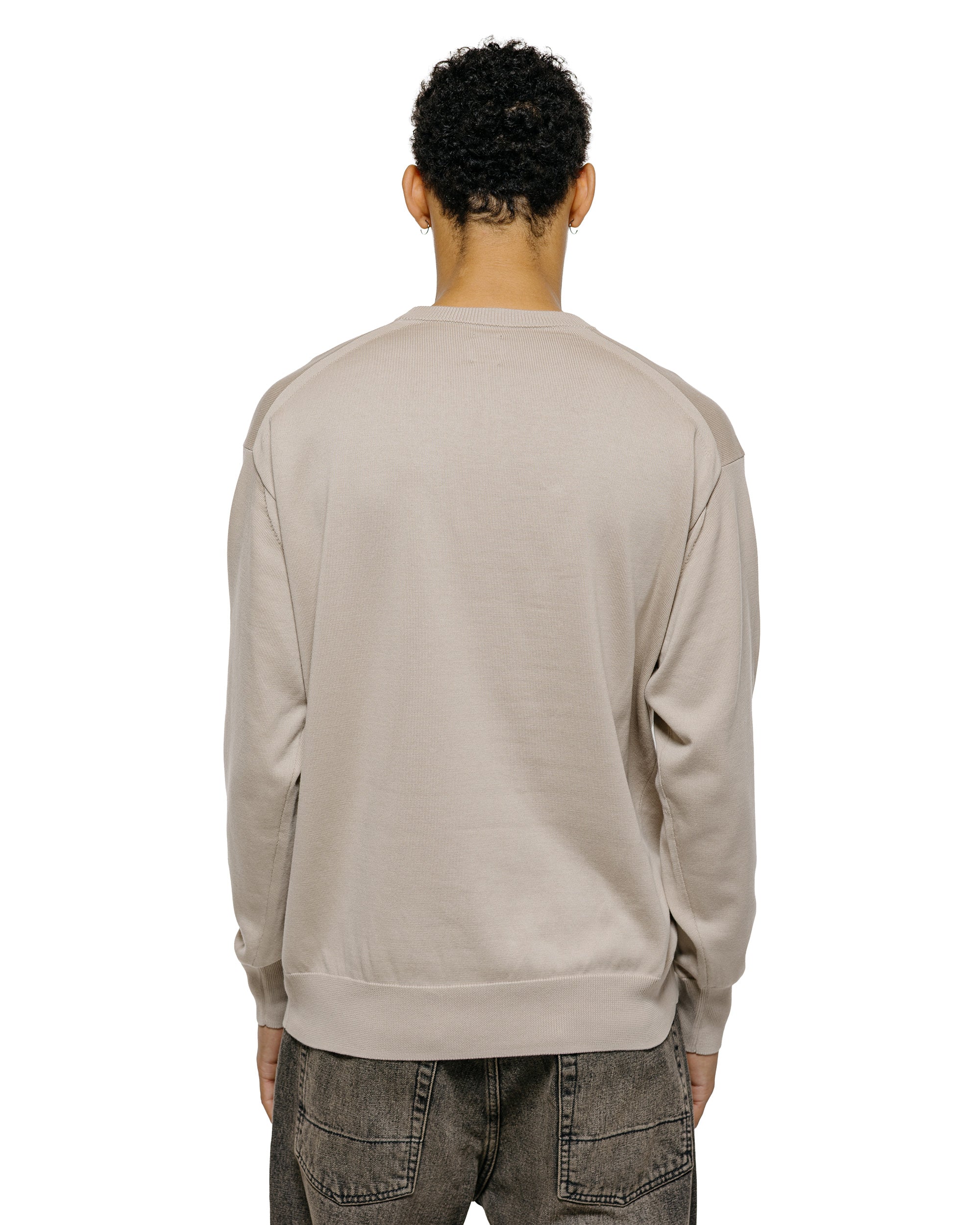 Batoner Caribbean Sea Island Cotton Crew Neck Greige